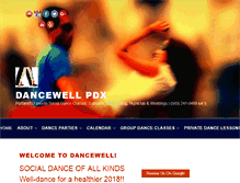 Tablet Screenshot of dancewellballroom.com